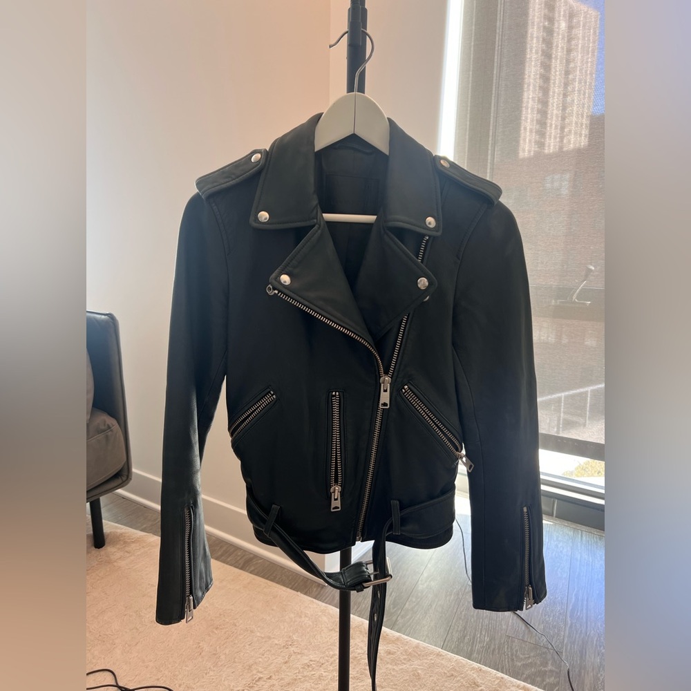 ALLSAINTS Balfern Leather Jacket Size 2
